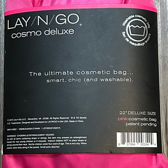 Cosmo Deluxe Pink Cosmetic Bag - Picture 5 of 6